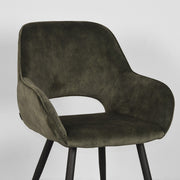 Eetkamerstoel Fer Hunter Velours 58x57x87 cm-Eetkamerstoelen-LABEL51
