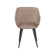 Eetkamerstoel Fer Taupe Micro Suede 58x57x87 cm-Eetkamerstoelen-LABEL51