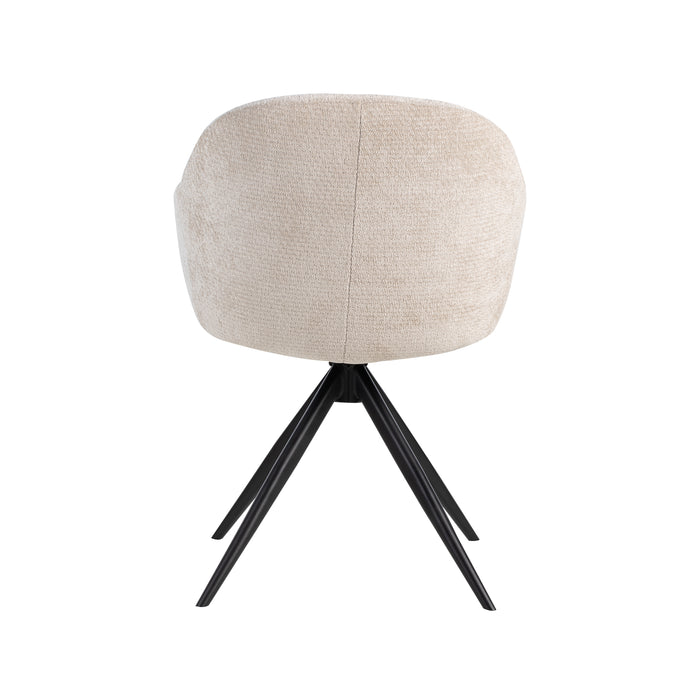 Eetkamerstoel Fiby - Naturel - Elite - Draaibaar-Eetkamerstoelen-LABEL51