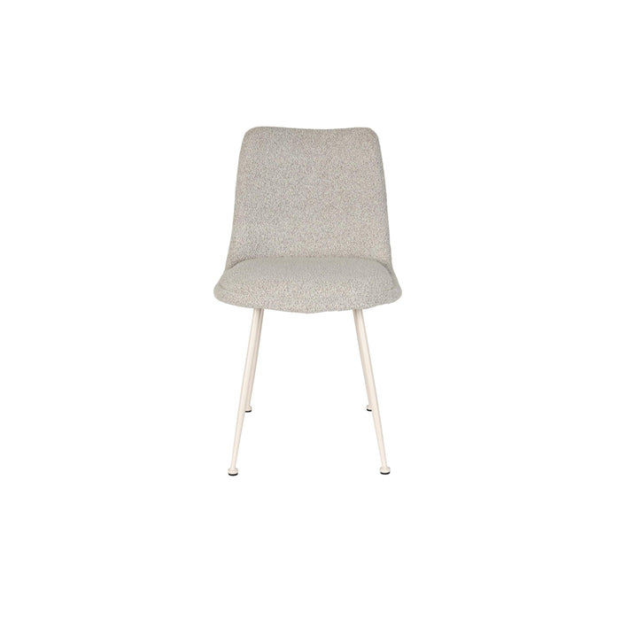 Eetkamerstoel Fijs Off Polyester Wit 61x47 cm