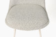 Eetkamerstoel Fijs Off Polyester Wit 61x47 cm-Eetkamerstoelen-Creating Home