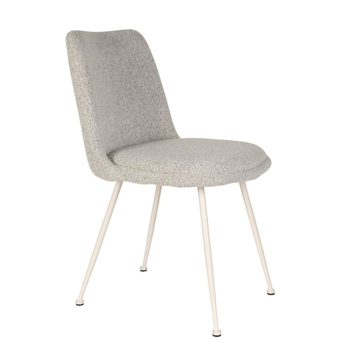 Eetkamerstoel Fijs Off Polyester Wit 61x47 cm-Eetkamerstoelen-Creating Home