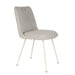 Eetkamerstoel Fijs Off Polyester Wit 61x47 cm-Fauteuils-Creating Home