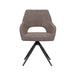 Eetkamerstoel Finley - Bruin - Boucle - Draaibaar-Eetkamerstoelen-LABEL51