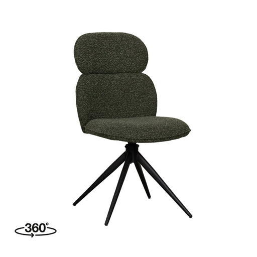 Eetkamerstoel Finn - Forest - Royal Boucle - Draaibaar-Eetkamerstoelen-LABEL51
