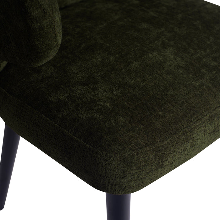 Dining Chairs Lamp Fiori Green 1205 Dining Chair Black Wood