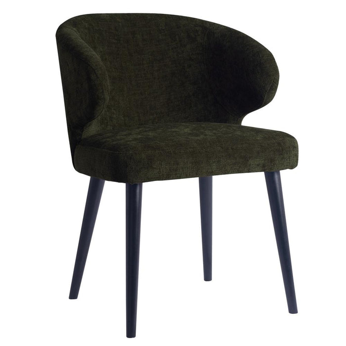 Eetkamerstoel Fiori Polyester Zwart 711552-Eetkamerstoelen-PTMD