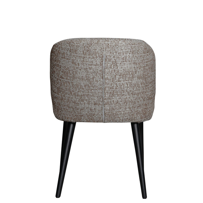 Eetkamerstoel Fiori Polyester Zwart 736782-Eetkamerstoelen-PTMD