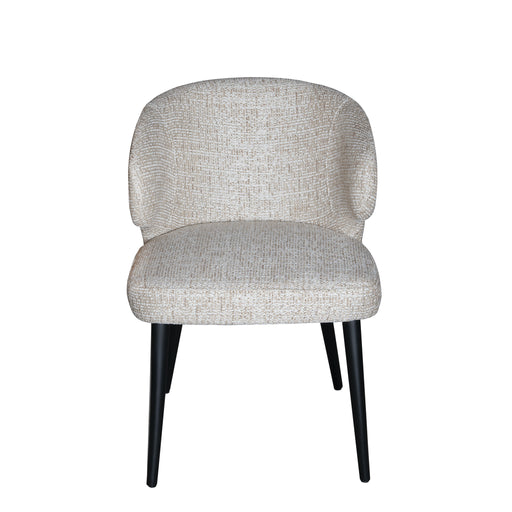 Eetkamerstoel Fiori Polyester Zwart 736783-Eetkamerstoelen-PTMD