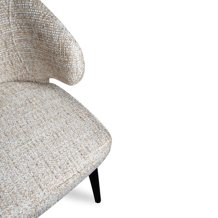 Eetkamerstoel Fiori Polyester Zwart 736783-Eetkamerstoelen-PTMD