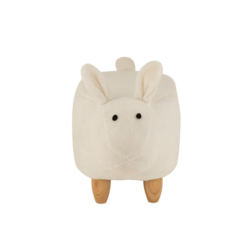 Eetkamerstoel For Kinder Sheep Hout | Textiel Wit-Eetkamerstoelen-J-Line