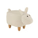 Eetkamerstoel For Kinder Sheep Hout | Textiel Wit-Eetkamerstoelen-J-Line