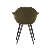 Eetkamerstoel Forli Army Fluweel 60x58x83 cm-Eetkamerstoelen-LABEL51