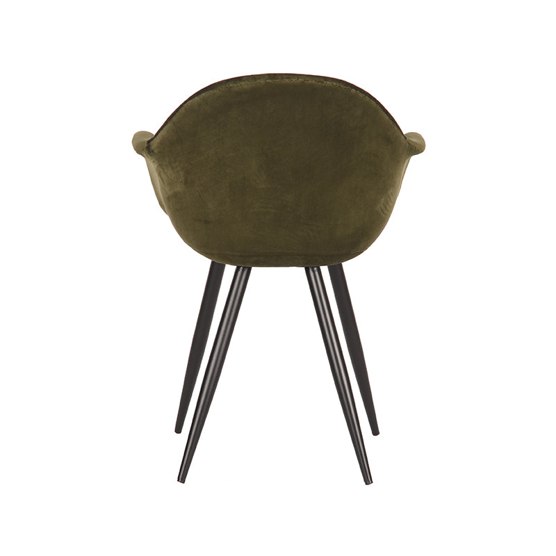 Eetkamerstoel Forli Army Fluweel 60x58x83 cm-Eetkamerstoelen-LABEL51