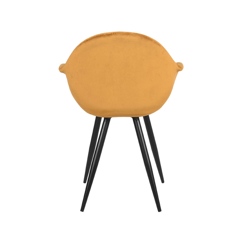 Eetkamerstoel Forli Oker Fluweel 60x58x83 cm-Eetkamerstoelen-LABEL51