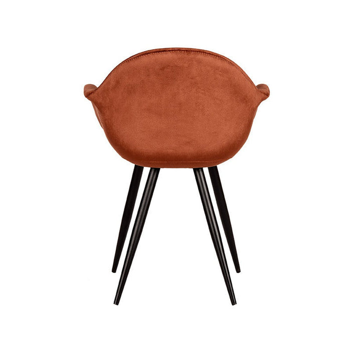 Eetkamerstoel Forli - Rust - Fluweel-Eetkamerstoelen-LABEL51