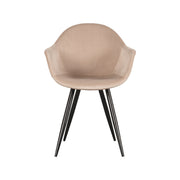 Eetkamerstoel Forli Zand Fluweel 60x58x83 cm-Eetkamerstoelen-LABEL51