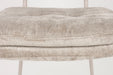 Eetkamerstoel Franck Polyester Beige 52.5x44 cm-Eetkamerstoelen-Creating Home