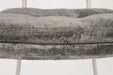 Eetkamerstoel Franck Polyester Grijs 52.5x44 cm-Eetkamerstoelen-Creating Home
