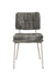 Eetkamerstoel Franck Polyester Grijs 52.5x44 cm-Eetkamerstoelen-Creating Home