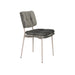 Eetkamerstoel Franck Polyester Grijs 52.5x44 cm-Eetkamerstoelen-Creating Home