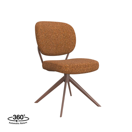 Eetkamerstoel Geneva - Coral - Royal Boucle - Coral Metalen Frame-Eetkamerstoelen-LABEL51