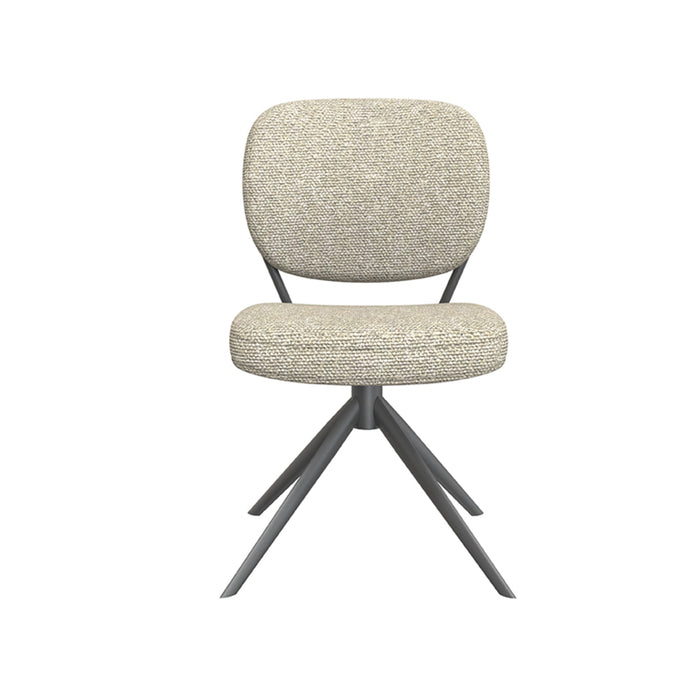 Eetkamerstoel Geneva - Naturel - Royal Boucle - Draaibaar-Eetkamerstoelen-LABEL51