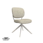 Eetkamerstoel Geneva Naturel Royal Boucle Taupe Metalen-Eetkamerstoelen-LABEL51