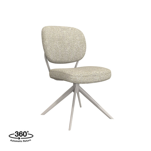 Eetkamerstoel Geneva - Naturel - Royal Boucle - Taupe Metalen...-Eetkamerstoelen-LABEL51