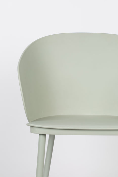 Eetkamerstoel Gigi All Mint Polypropyleen Groen 53.5x57 cm-Eetkamerstoelen-Creating Home