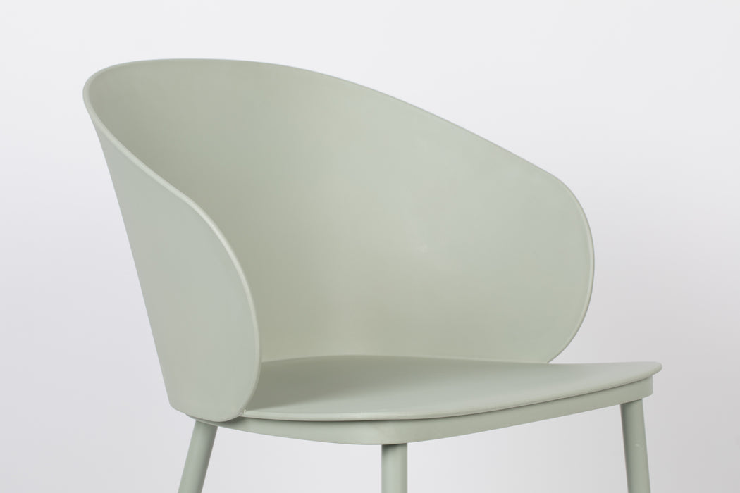 Eetkamerstoel Gigi All Mint Polypropyleen Groen 53.5x57 cm-Fauteuils-Creating Home