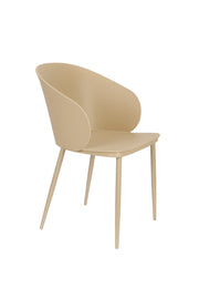 Eetkamerstoel Gigi Polypropyleen Beige 55.5x56.5 cm-Eetkamerstoelen-Creating Home