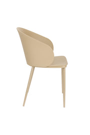 Eetkamerstoel Gigi Polypropyleen Beige 55.5x56.5 cm-Eetkamerstoelen-Creating Home