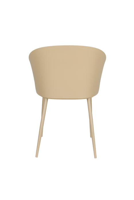 Eetkamerstoel Gigi Polypropyleen Beige 55.5x56.5 cm-Eetkamerstoelen-Creating Home