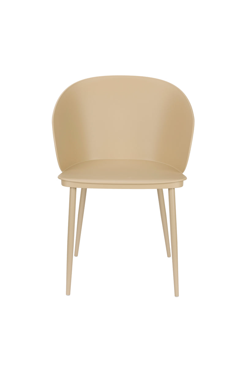 Eetkamerstoel Gigi Polypropyleen Beige 55.5x56.5 cm-Eetkamerstoelen-Creating Home
