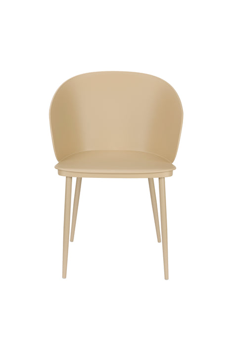 Eetkamerstoel Gigi Polypropyleen Beige 55.5x56.5 cm-Eetkamerstoelen-Creating Home