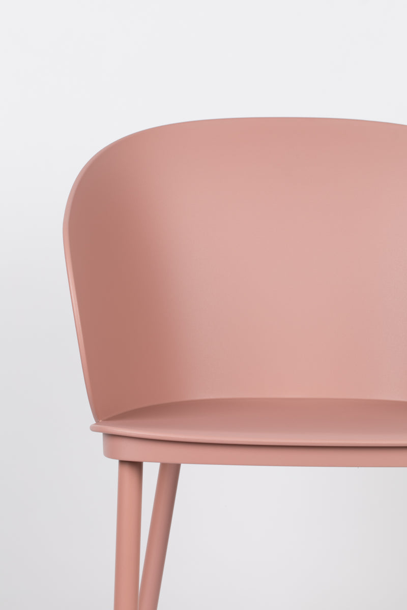 Eetkamerstoel Gigi Polypropyleen Roze 53.5x57 cm-Eetkamerstoelen-Creating Home