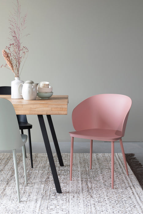 Eetkamerstoel Gigi Polypropyleen Roze 53.5x57 cm-Fauteuils-Creating Home