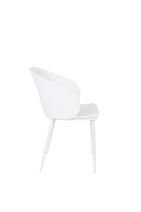 Eetkamerstoel Gigi Polypropyleen Wit 53.5x57 cm-Eetkamerstoelen-Creating Home