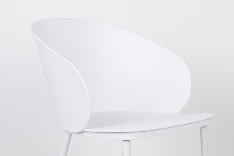 Eetkamerstoel Gigi Polypropyleen Wit 53.5x57 cm-Eetkamerstoelen-Creating Home