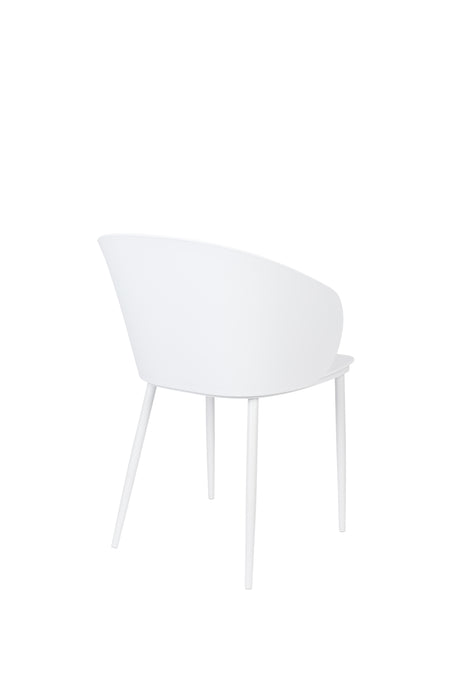 Eetkamerstoel Gigi Polypropyleen Wit 53.5x57 cm-Fauteuils-Creating Home