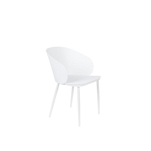 Eetkamerstoel Gigi Polypropyleen Wit 53.5x57 cm-Fauteuils-Creating Home