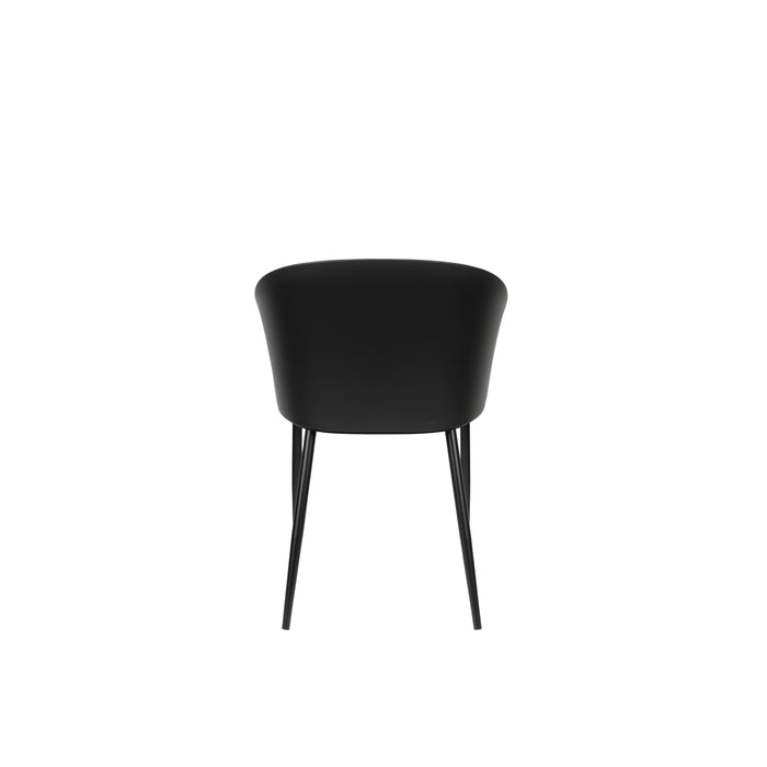 Eetkamerstoel Gigi Polypropyleen Zwart 53.5x57 cm-Eetkamerstoelen-Creating Home