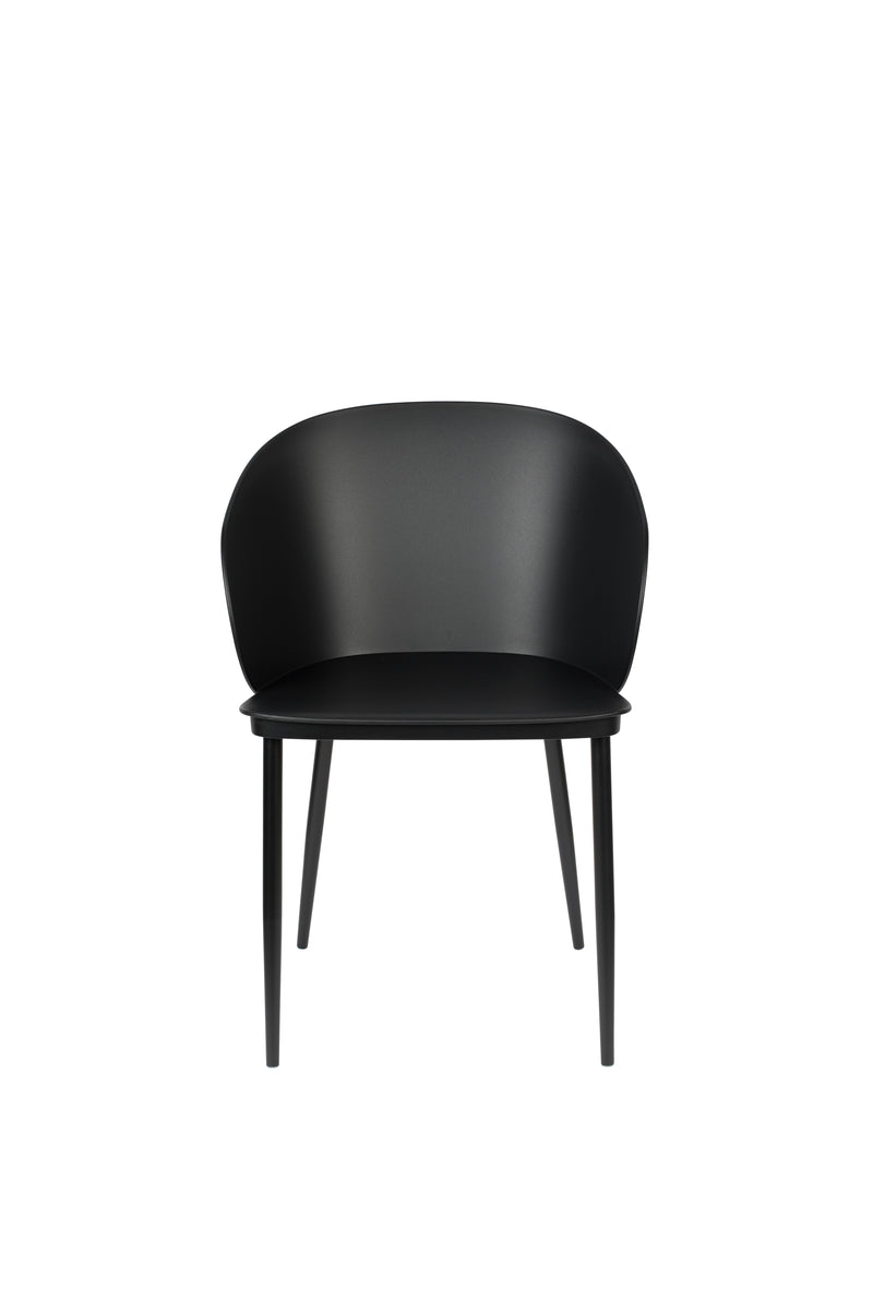 Eetkamerstoel Gigi Polypropyleen Zwart 53.5x57 cm-Eetkamerstoelen-Creating Home