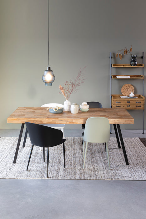 Eetkamerstoel Gigi Polypropyleen Zwart 53.5x57 cm-Fauteuils-Creating Home