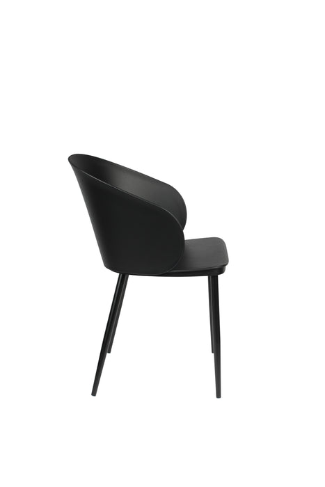 Eetkamerstoel Gigi Polypropyleen Zwart 53.5x57 cm-Fauteuils-Creating Home