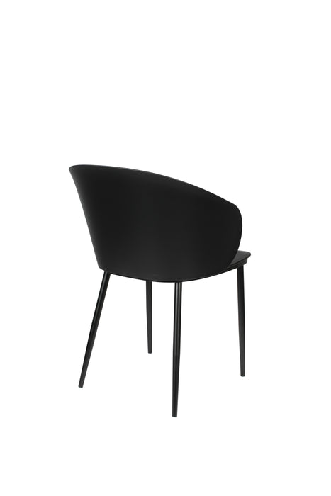 Eetkamerstoel Gigi Polypropyleen Zwart 53.5x57 cm-Fauteuils-Creating Home