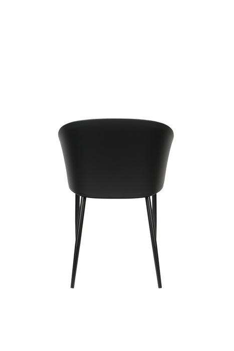 Eetkamerstoel Gigi Polypropyleen Zwart 53.5x57 cm-Fauteuils-Creating Home