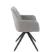 Eetkamerstoel Grijs Acrylic stof 56 cm 56.5x58x85 cm-Eetkamerstoelen-J-Line