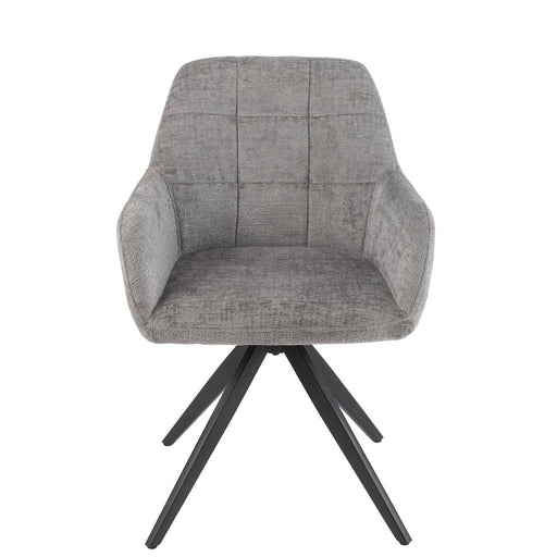 Eetkamerstoel Grijs Acrylic stof 56 cm 56.5x58x85 cm-Eetkamerstoelen-J-Line